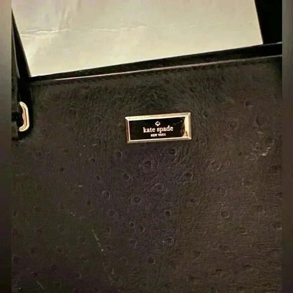 Kate Spade Cowhide Deep Bluish Black Large Handbag - Picture 3 of 16